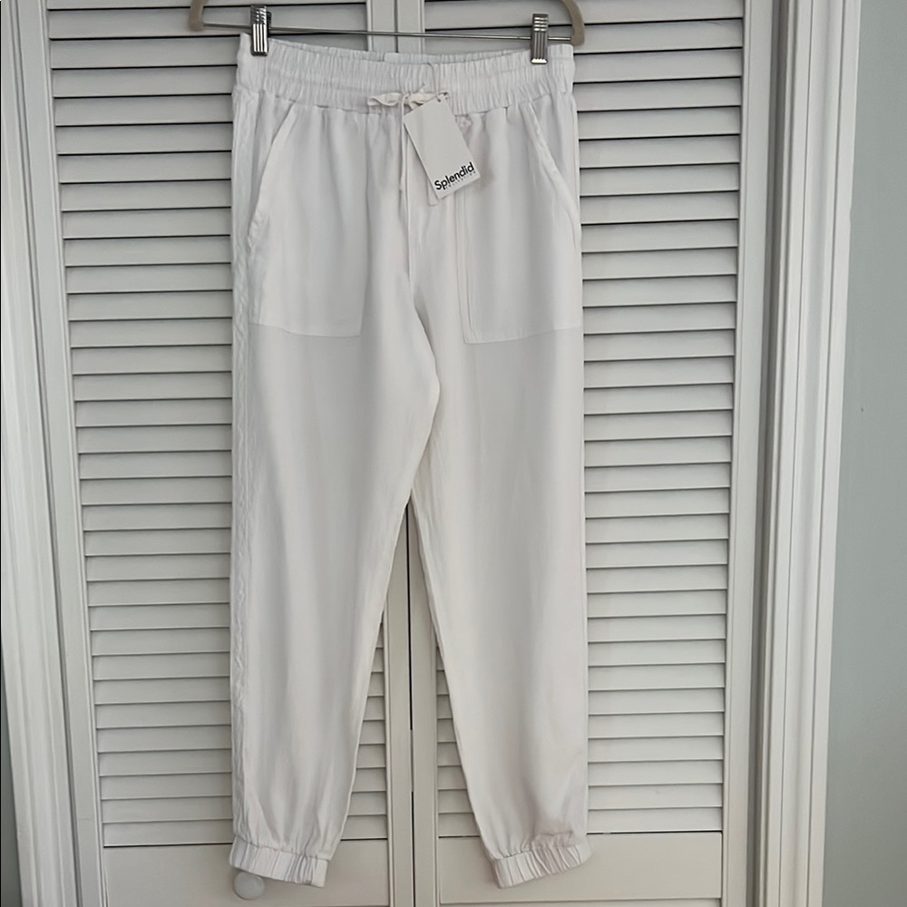 Splendid Lakeside Jogger in White XS